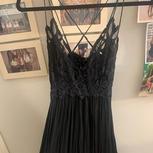 Free People Black Dress